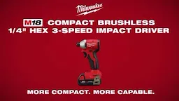 Milwaukee M18 Compact Brushless Hex 3-Speed Impact Driver2