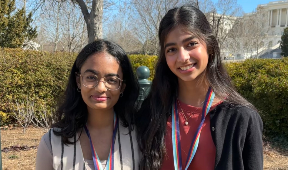 image of two young women
